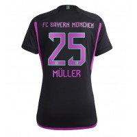 Koszulka piłkarska Bayern Munich Thomas Muller #25 Strój wyjazdowy dla kobiety 2023-24 tanio Krótki Rękaw